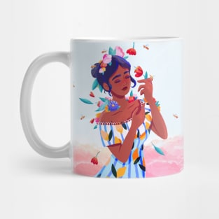 Lemony Flowers Mug